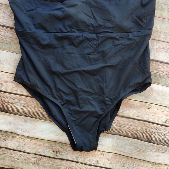 Andie Black Mykonos Swimsuit Size XXL One Piece Deep Plunge New With Tags - Picture 6 of 13